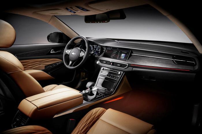 新款起亚k7官图曝光,比迈腾大,配8at,韩国仅售18万?