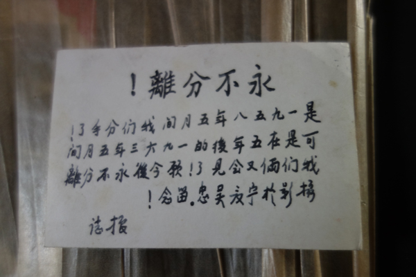 上世纪六十年代,徐婉婵写给丈夫王耀振的情书。