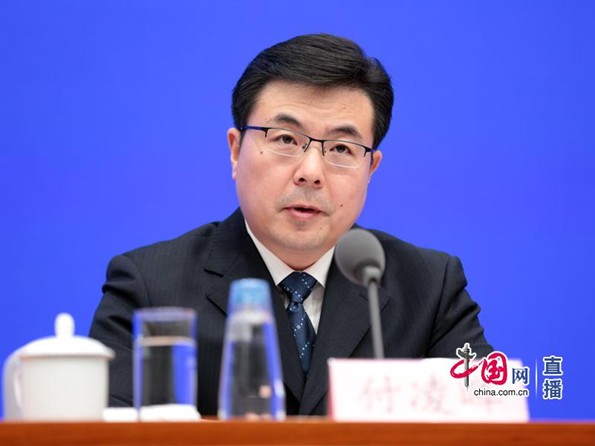 国家统计局新闻发言人付凌晖(中国网 杨楠 摄)