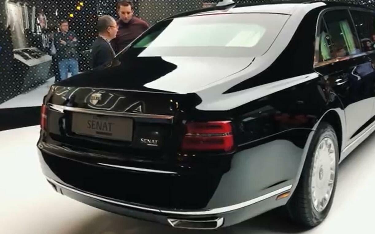 俄罗斯总统座驾auruss600轿车日内瓦车展实拍