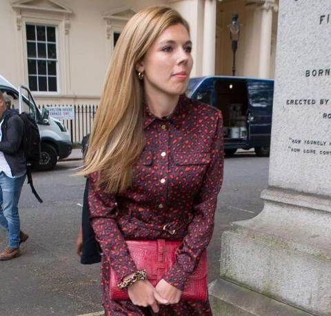 英国海域争夺战 鲍里斯现任女友凯莉·西蒙兹。(图源:《太阳报》)
