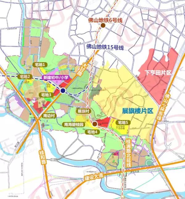 至少5轨道佛山里水14大片区规划全披露万科碧桂园北控抢先介入