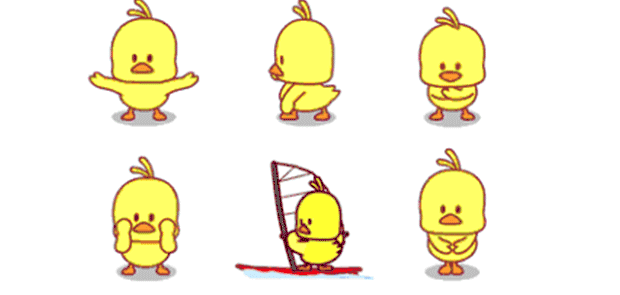 小鸭子卡通动态图图片
