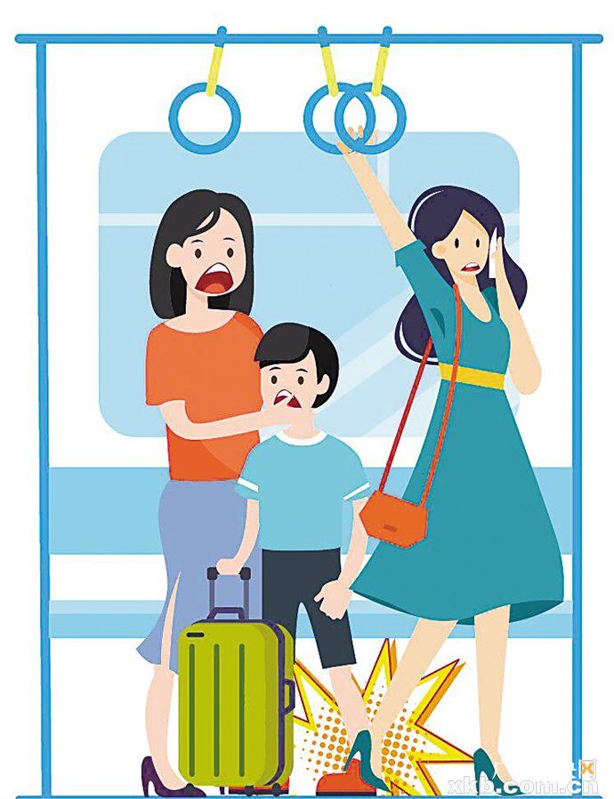 坐地铁时脚趾被高跟鞋踩骨折12岁男孩要求索赔13万余元