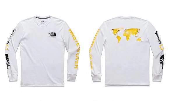 同时将《国家地理》杂志封面上经典的黄色调以世界地图图案和logo显目