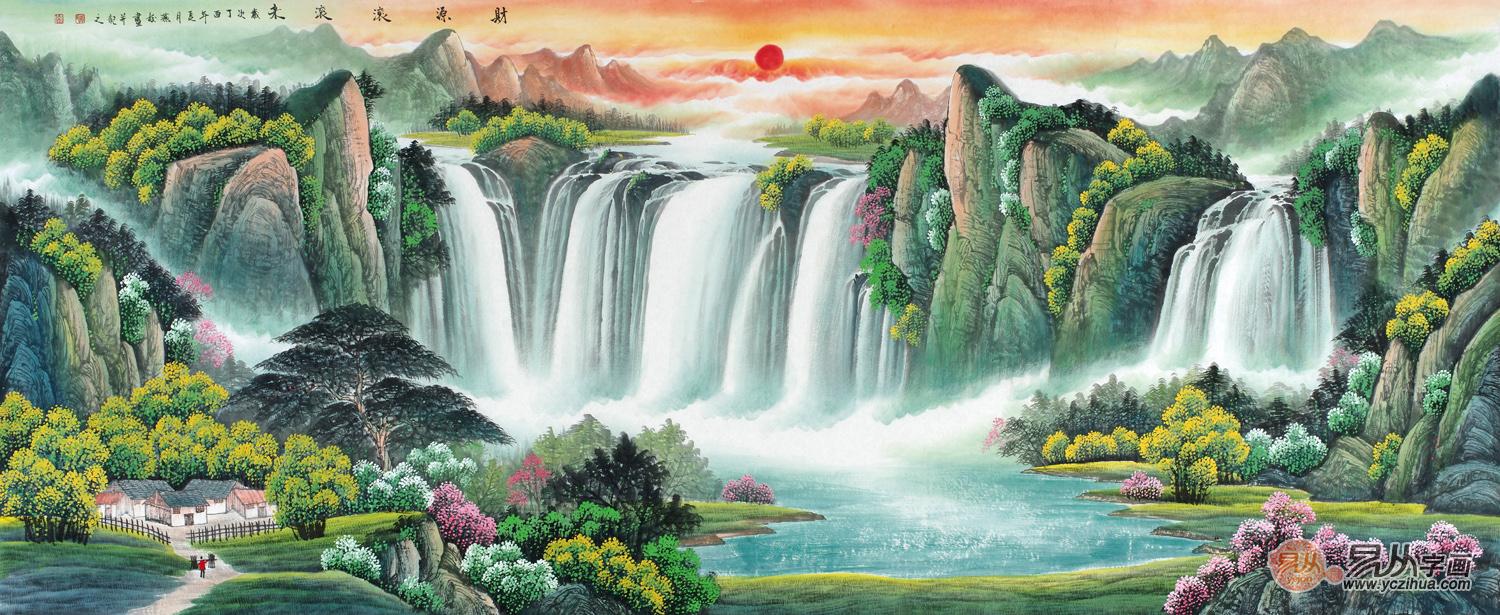 客厅里的字画什么好 调节风水的山水画