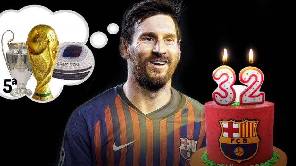 西媒列梅西六大生日愿望,哪个最难实现?