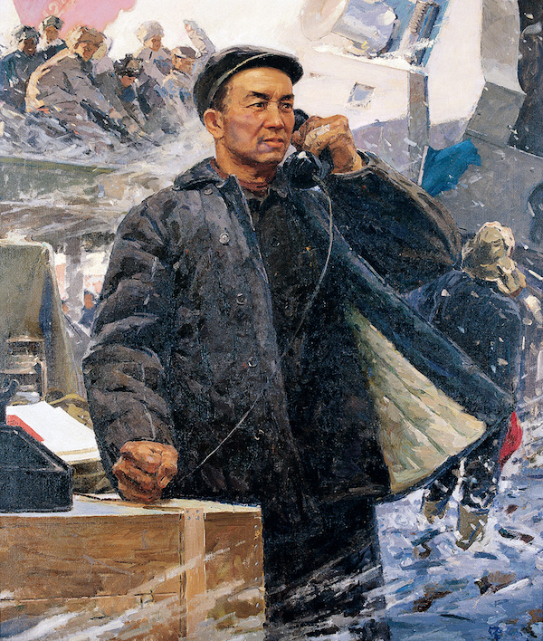 闫振铎,《王铁人》,布面油彩,160×135厘米,1973,龙美术馆华天雪(中国
