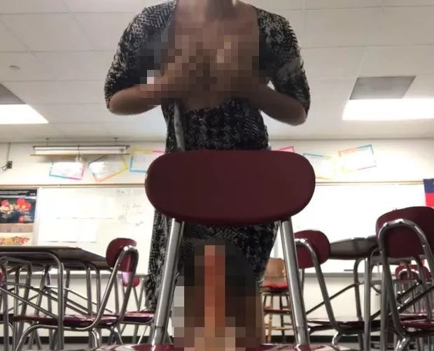  女教师色情录像截图（图源：《每日星报》）