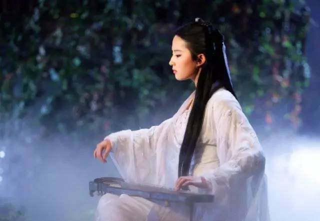 古装剧中十位弹琴美女明星杨幂唐嫣刘亦菲在榜第一是神仙眷侣