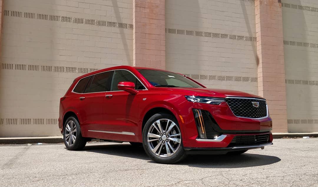 红色的真漂亮 全新凯迪拉克xt6海外实车