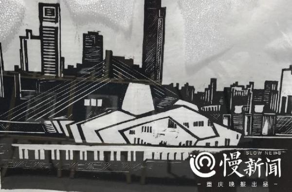 重庆江北大剧院简笔画图片