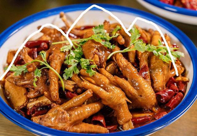 湖南特色菜——姜辣凤爪,香辣软糯的鸡爪,姜辣味的
