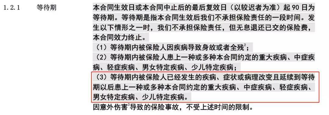 保险普及 | 等待期内发生了疾病