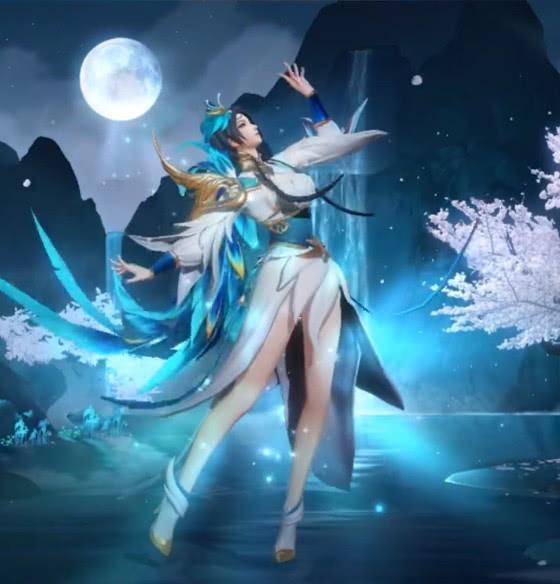 世界冠军杯虞姬新皮肤"云霓雀翎"特效美呆,她居然成了峡谷最美