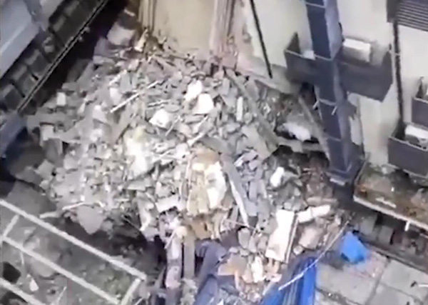 武汉7天酒店坍塌 暂未发现人员被困