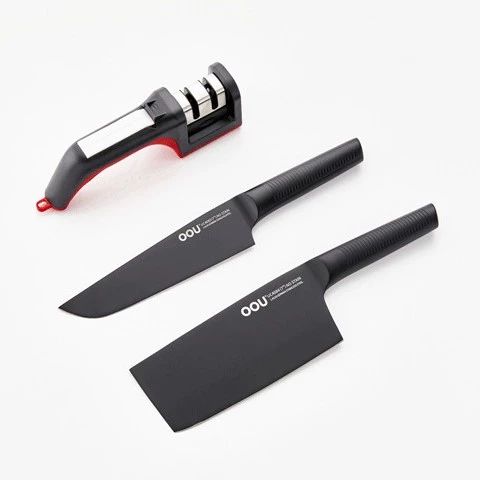 高颜值厨房必备神器，健康、锋利的黑色厨刀！|刀具|厨刀|磨刀器_新浪新闻
