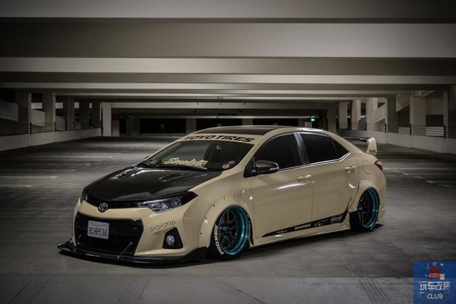 丰田toyota卡罗拉也能改装成"性能小钢炮"!