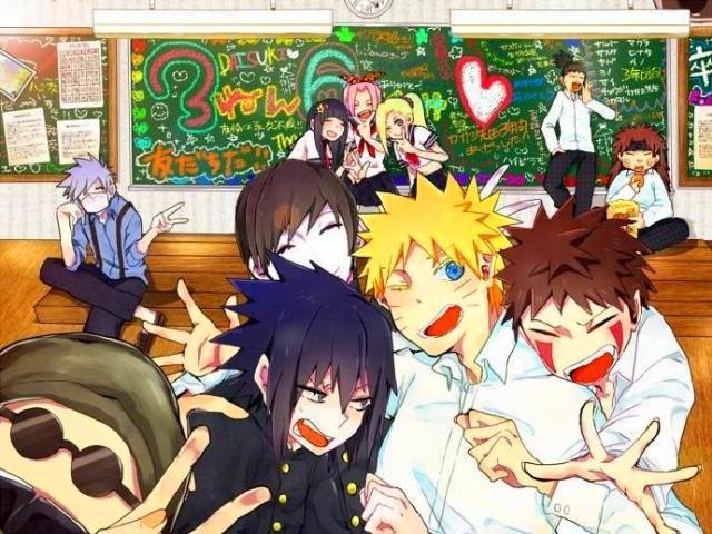 火影忍者遇上校园风斑爷化身清洁工鸣人依旧是吊车尾