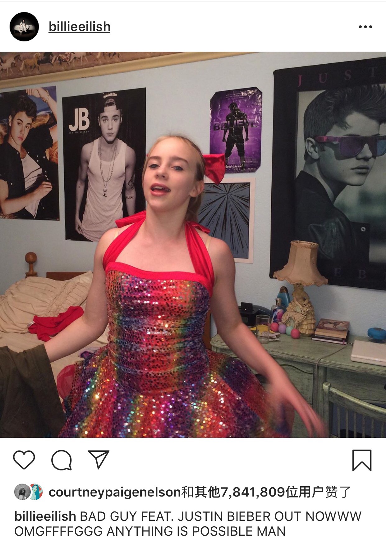 追星成功碧梨终于合作比伯混音热单今日首播