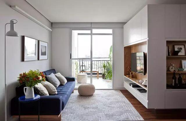 清新风格的小客厅设计,让小空间也能展现令人眼睛一亮的美感!