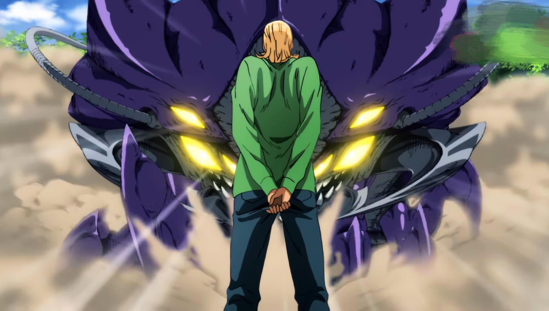 一拳超人4个典型角色,埼玉为一根薯条烦恼,king一人镇四龙!