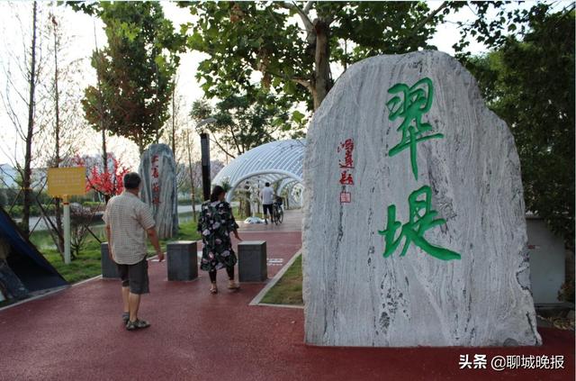 聊城城区二干渠"翠堤"公园完工并对外开放