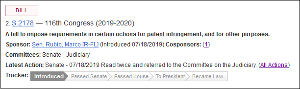 卢比奥的草案 图自美国国会官网