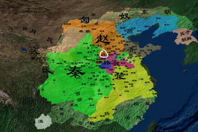 秦昭襄王时期战国地图图片