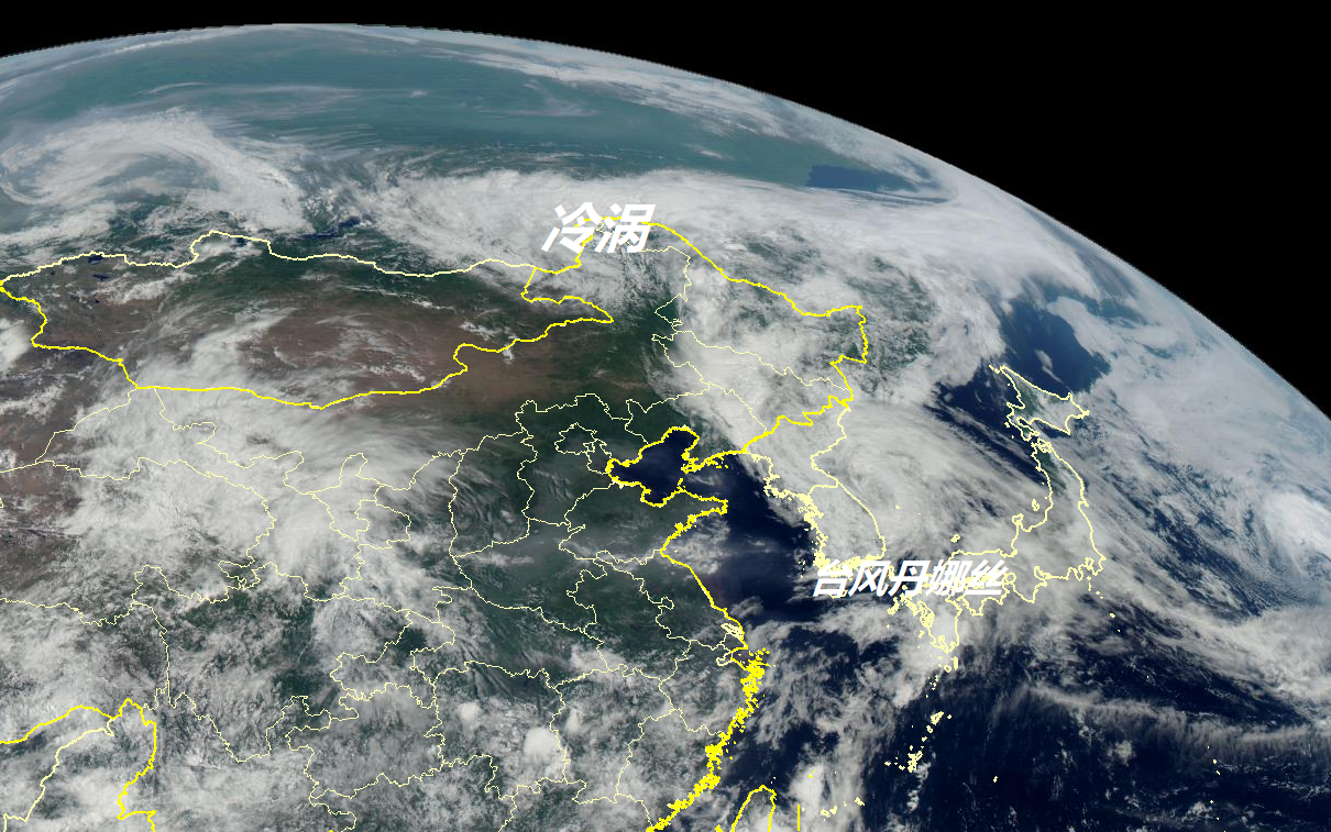 冷涡"触手"正伸向台风丹娜丝,东北坏雨可能下得过分