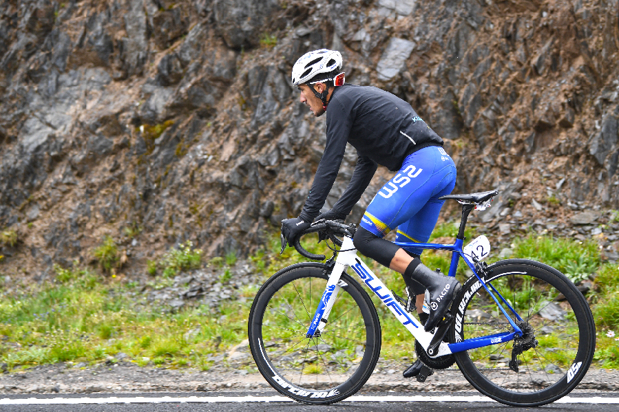 选手在比赛途中.