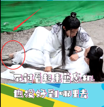 魏无羡和蓝忘机摔倒时为何不拍脚花絮曝光后网友不太合适吧