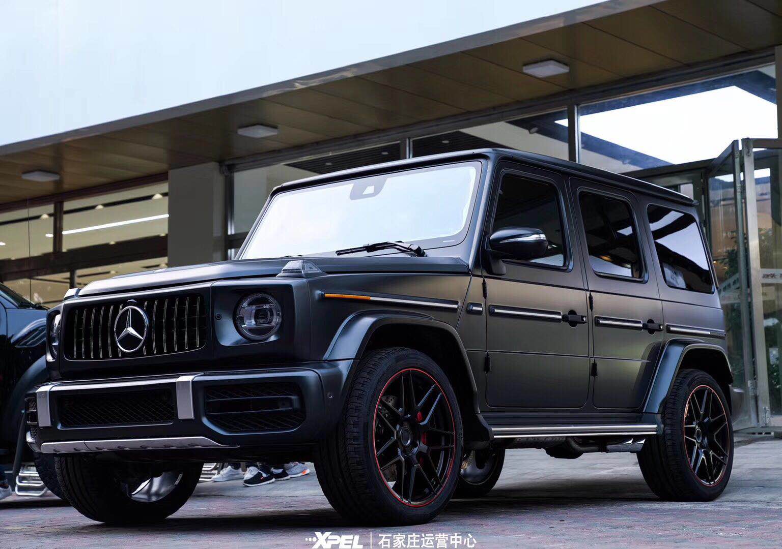 奔驰g500升级奔驰g63排气包围轮毂石家庄永诚