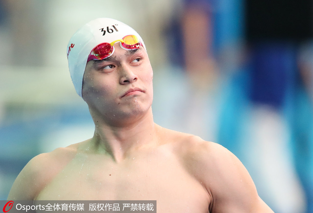  孙杨200米自由泳顺利晋级半决赛。