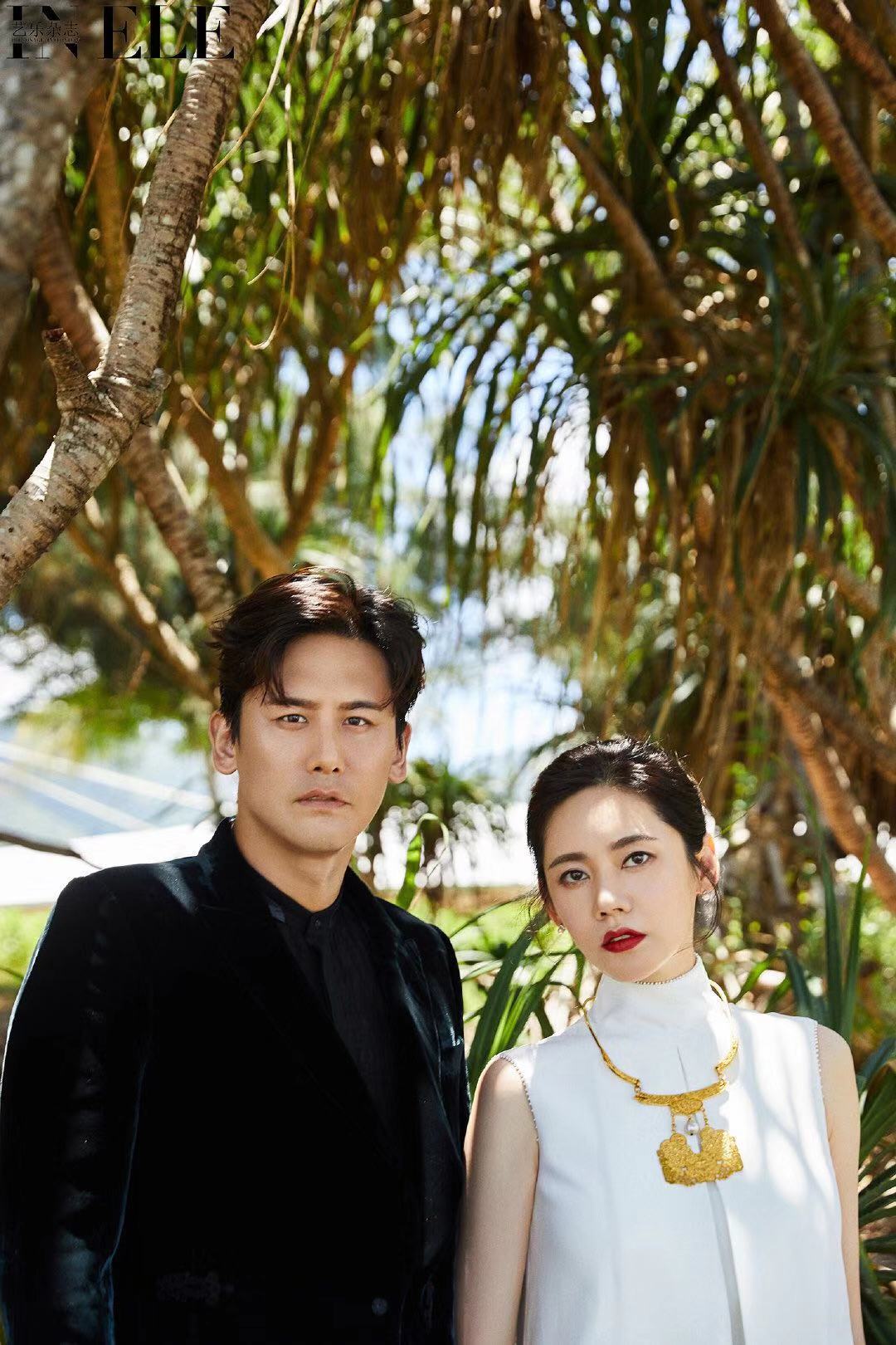 7月23日,《艺乐时尚影视杂志》官博晒出一组于晓光秋瓷炫夫妇的一组