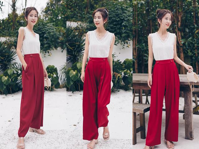 红色衣服配什么颜色裤子图片【红色衣服配什么颜色裤子】