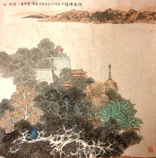 除了古井城墙,杨受成父亲出资重建的北阁佛灯