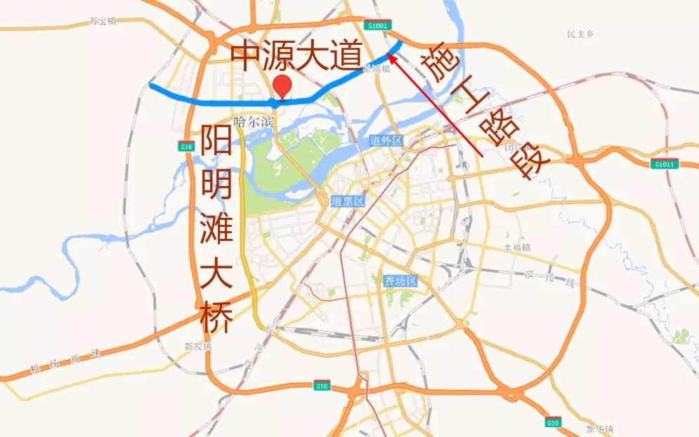 哈尔滨将修建2.5公里长东三环江北段,连接滨北公铁两用桥和中源大道