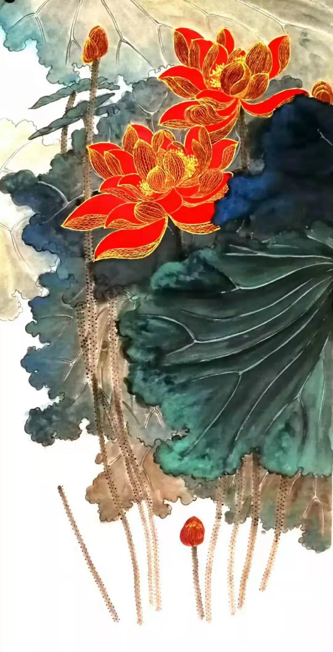 他是张大千第三代嫡传弟子,画的荷花拍出29万元,专家说:值!