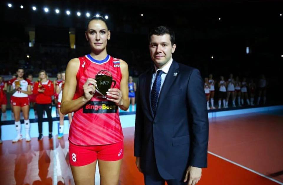 2019俄罗斯四国女排邀请赛俄罗斯女排夺冠!mvp冈察洛娃!