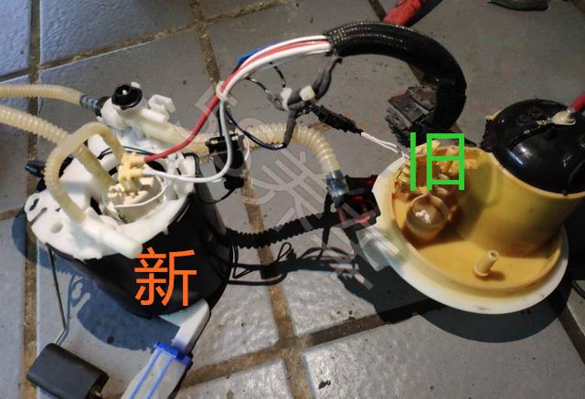修车师傅将汽油泵安装好后,接下来在处理电路插头时可上了愁,由于电路