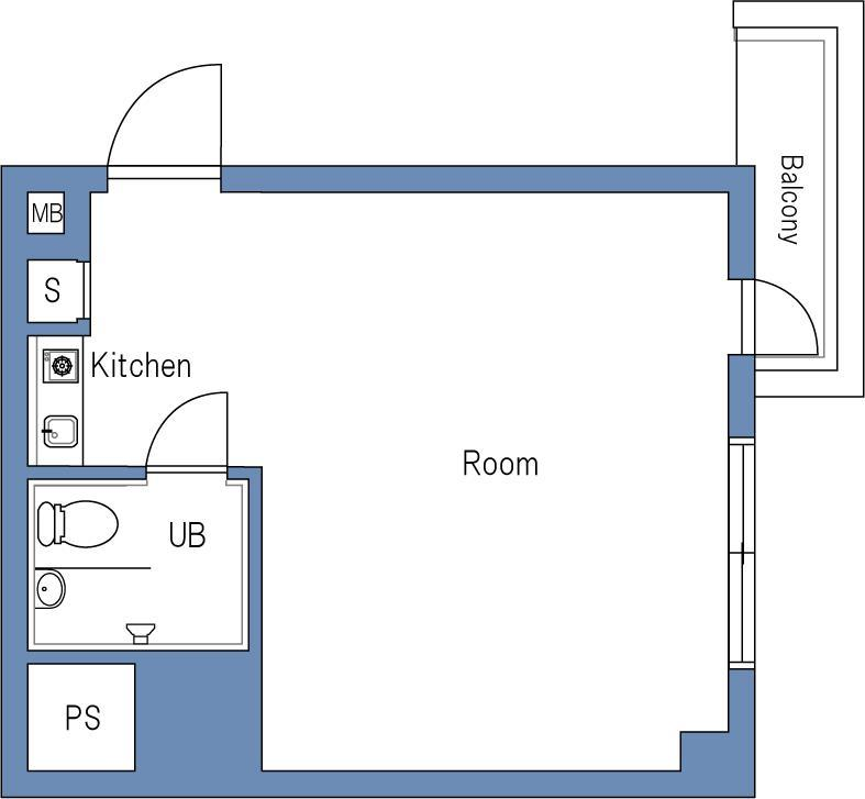 东京新宿御苑前小户型空房,新装修,可拎包入住!