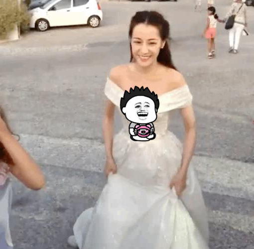 迪丽热巴婚纱图片大全_迪丽热巴头像大全婚纱(2)