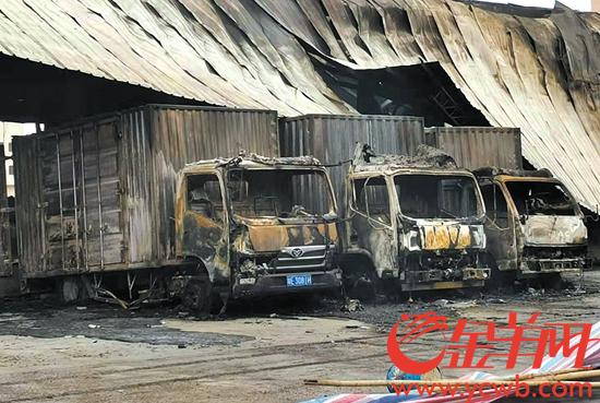 辆货车文/图 金羊网记者 宋昀潇 丁玲 实习生 严志成7月30日凌晨4点多