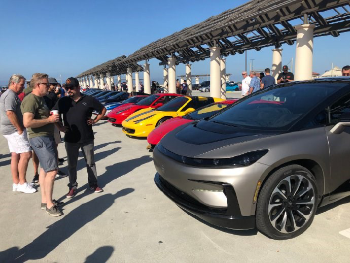 據法拉第未來(faraday future)官方微博消息,ff 91 現身 