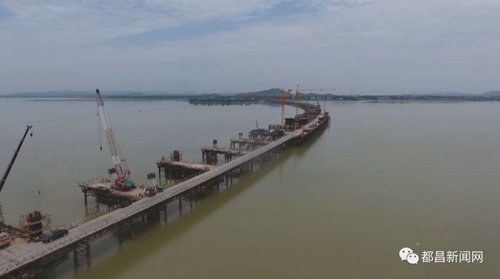 新妙湖大桥已进入主桥上部结构施工 预计年底完成合龙贯通