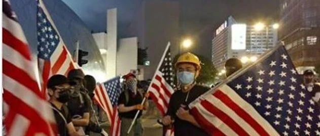 美勾结“港独”还倒打一耙!这些都是证据|游行|港独|美国国旗|美方|反对派_新浪新闻