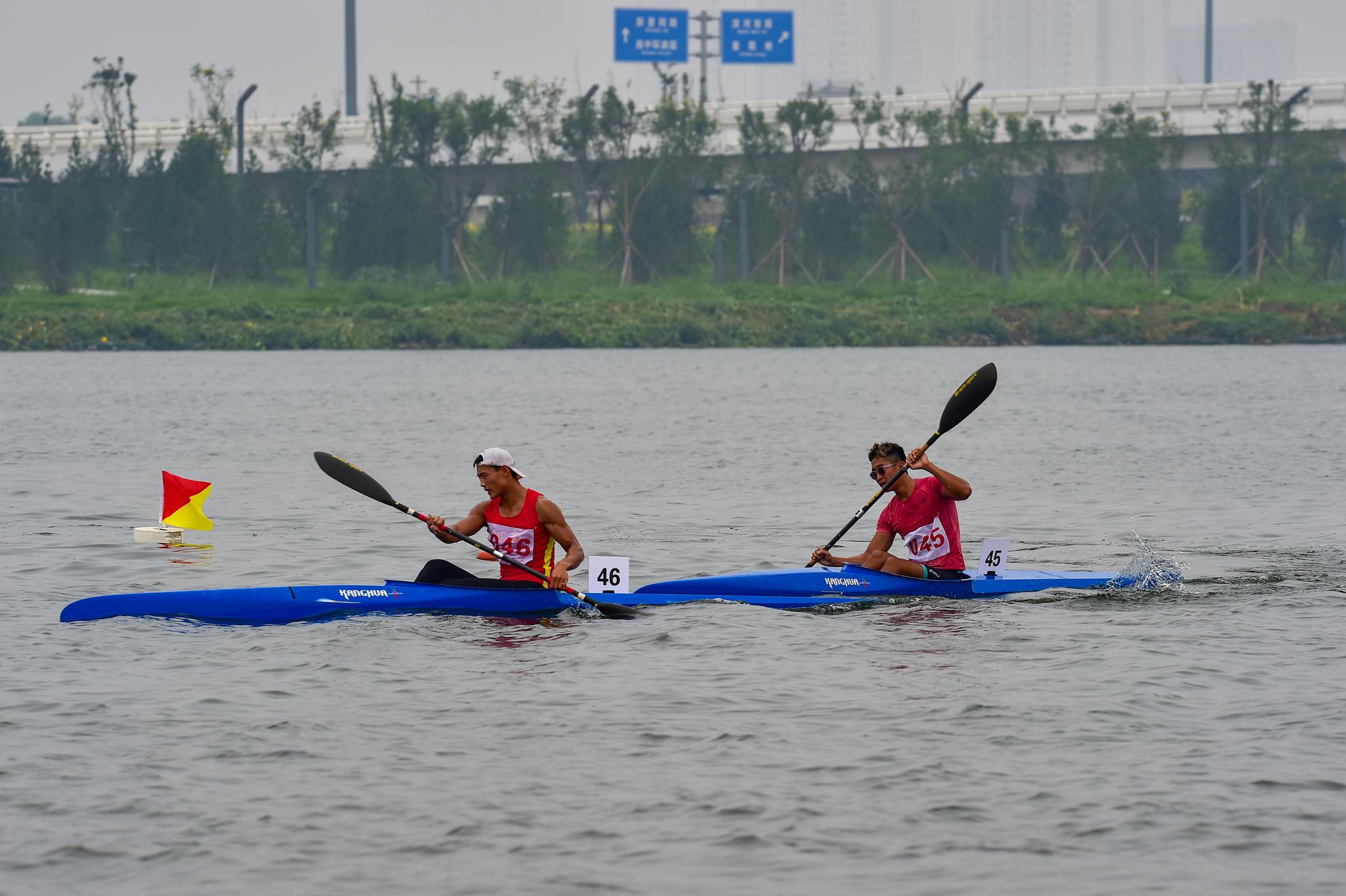 新华社发(刘亮亮摄)叶海文表示,皮划艇项目近年来在郑州市普及得很好