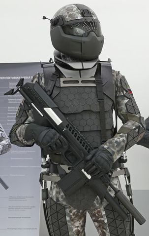 试穿俄未来战士单兵装备造型挺科幻67图说