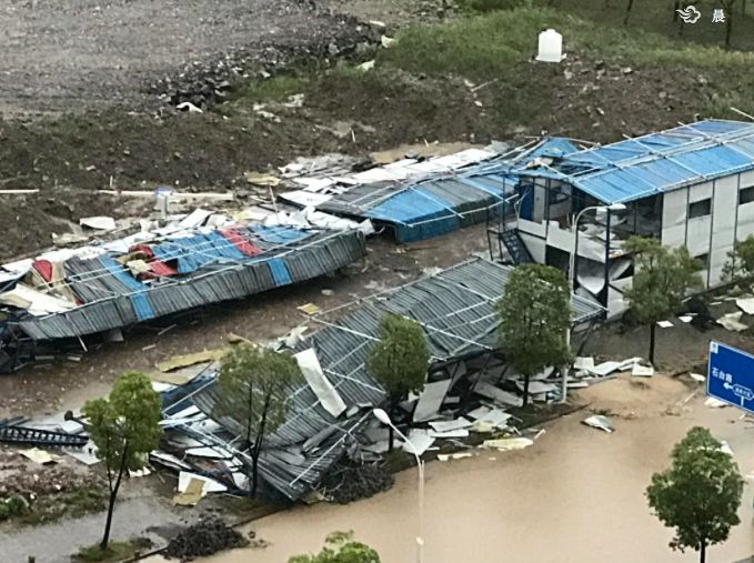 台风利奇马肆虐浙江图片故事